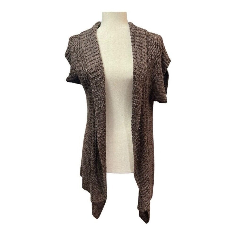 Coldwater Creek Womens Cardigan~Size S (6/8)~Brown Classic Versatile ~ L13 06
